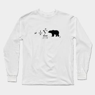 Not Your Average Bear, in Black Long Sleeve T-Shirt